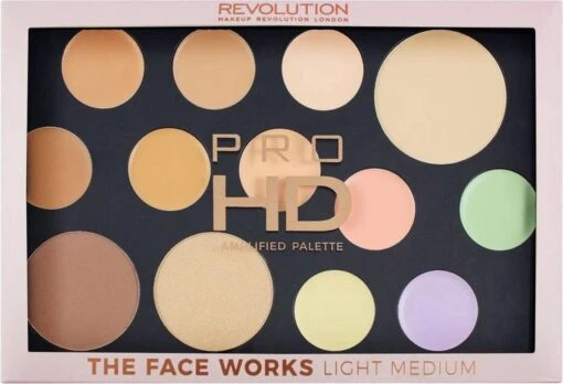 Makeup Revolution HD Pro Palette The Works - Light/Medium -Bekende Cosmetica Winkel 1200x819 2