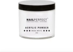 GUAPÀ® Acrylpoeder Wit | Acrylic Powder Mega White | 25 Gr | Professionele Acryl Poeder -Bekende Cosmetica Winkel 1200x857