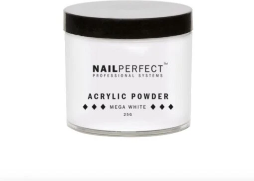 GUAPÀ® Acrylpoeder Wit | Acrylic Powder Mega White | 25 Gr | Professionele Acryl Poeder -Bekende Cosmetica Winkel