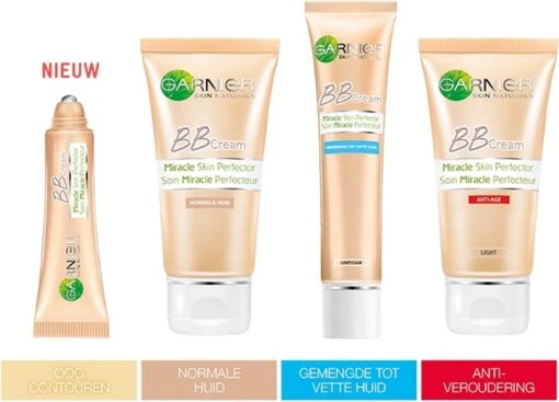 Garnier SkinActive BB Cream Classic Medium 5-in-1 Verzorging - 50 Ml -Bekende Cosmetica Winkel