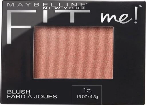 Maybelline Fit Me Blush - 15 Nude - Oranje - Natuurlijk Ogende Rouge -Bekende Cosmetica Winkel