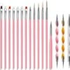 Evvie 20 Delige Nail Art Set - 15 Nailart Penselen En 5 Dotting Tools - Roze -Bekende Cosmetica Winkel 1200x870 2