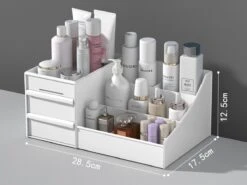 Make-Up Organizer - Cosmetica - Opbergdoos - Wit - Nagellak - Creme - Sieraden - Pennenbakje - Bureau - Organizers - Make Up -Bekende Cosmetica Winkel 1200x901 13