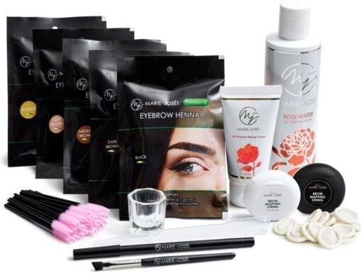 Marie-José & Co Henna Brows Start Set - Alle Kleuren & Accessoires - Wenkbrauwverf Start Kit Voor Professionals -Bekende Cosmetica Winkel 1200x907 1