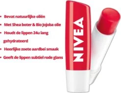 Nivea - Labello Strawberry Shine Lippenbalsem - 5,5 Ml Stick - Lipbalsem - Lipbalm - Lipverzorging - Verrijkt Met Shea Boter En Bio Jojoba Olie -Bekende Cosmetica Winkel 1200x922 1