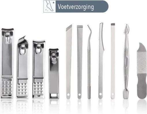 NCPS Professionele Manicure Set / Pedicure Set | 26-Delig | Opbergetui | Reisset | Nagelschaar | Nagelknipper | Nagelverzorging | Voor Mannen En Vrouwen | Zwart -Bekende Cosmetica Winkel 1200x927 1