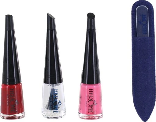 Herome Valentijn Set - 2 Nagellak Kleuren, Protecting Top Coat, Glass Nail File Mini -Bekende Cosmetica Winkel 1200x937 3