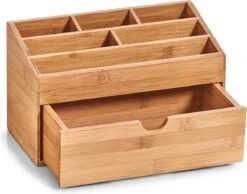 Zeller Present Houten Bureau Organizer - C-04-4-CHout - Sorteervakken & Duurzaam -Bekende Cosmetica Winkel 1200x944 3