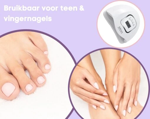 Merkloos Daniqqi - 80 Watt UV LED Lamp Nagels - 45 Leds Nagellamp - Wit -Bekende Cosmetica Winkel 1200x957 2