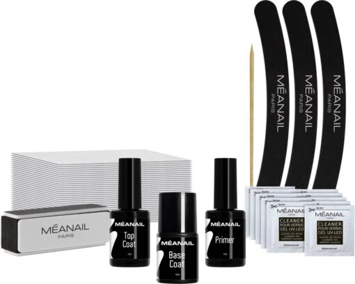 Gellak Méanail - Starterspakket- Primer 15ml- Base Coat 10ml- Top Coat 15ml & Nailaccessoires -Bekende Cosmetica Winkel 1200x960 1