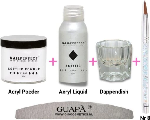 GUAPÀ® Acryl Starterspakket Transparant Clear | Acryl Poeder | Acrylic Liquid | Acryl Penselen | Dappendish | Acryl Nagels | Professionele Kwaliteit -Bekende Cosmetica Winkel 1200x962 1