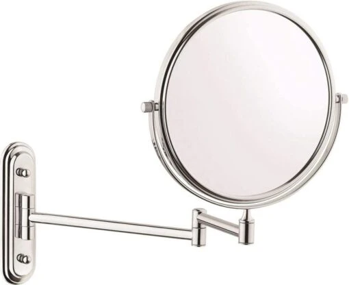 Vitra Make Up Spiegel - 2X Vergroting - Wandspiegel Rond - Scheerspiegel Wandmodel - Badkamer - Roestvrij - Chroom - Draadloos -Bekende Cosmetica Winkel 1200x979 3