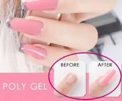 Elvi Polygel Starterskit - Complete Set Inc. USB UV/Led Mini Lamp-Nagelverlenging- Polygel 6 X 15g Perfecte Kleuren Roze - Polyacryl UV Nagellak-Quick Extension Temperature Color Changing UV Gel Pink -Bekende Cosmetica Winkel 1200x991