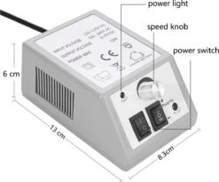 Elektrische Nagelvijl/ Nagelfrees - Inclusief 6 Vijlen - Nagelfrees Machine Voor Slijpen / Snijden / Polijsten - Manicure / Pedicure Nagel Vijlmachine - Verzorging Voor Nagels / Handen / Voeten -Bekende Cosmetica Winkel 1200x996 1