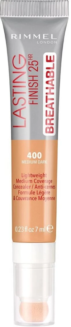 Rimmel London Rimmel Lasting Finish Breathable - 400 Natural Beige - Concealer -Bekende Cosmetica Winkel 262x1200 1