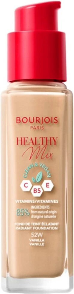 Bourjois Healthy Mix Clean Vegan Foundation 052 Vanilla -Bekende Cosmetica Winkel 305x1200 2