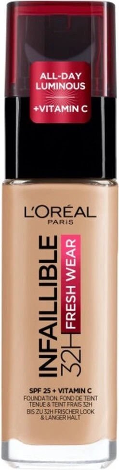 L'Oréal Paris Infaillible 24H Fresh Wear Foundation - 140 Golden Beige - Langhoudend -Bekende Cosmetica Winkel 306x1200 2