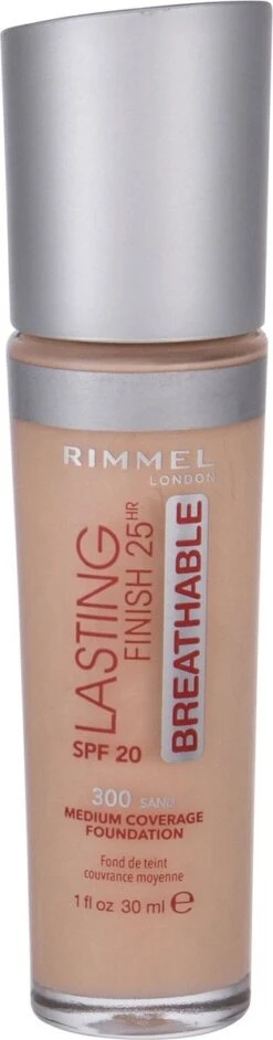 Rimmel London Lasting Finish Breathable Foundation - Sand - Beige -Bekende Cosmetica Winkel 315x1200 2