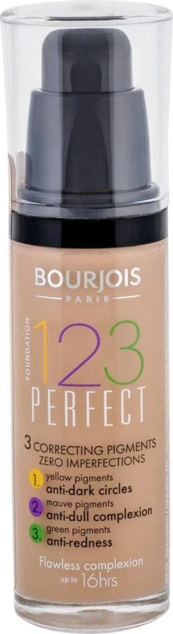 Bourjois 123 Perfect Foundation - 54 Beige Foncé -Bekende Cosmetica Winkel 328x1200 3