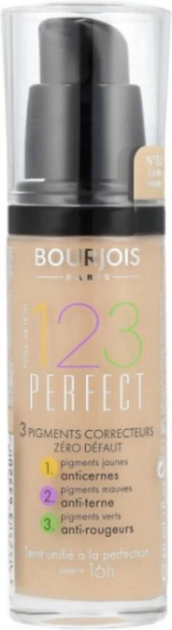 Bourjois 123 Perfect Foundation - 52 Vanille -Bekende Cosmetica Winkel 329x1200 7