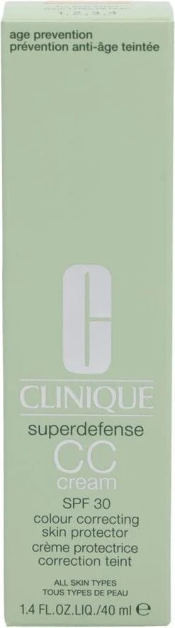 Clinique Superdefense CC Cream SPF30 - 04 Medium - CC Cream - 40 Ml -Bekende Cosmetica Winkel 334x1200 3