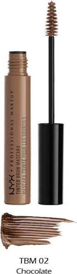 NYX Professional Makeup Tinted Brow Mascara - Chocolate TBM02 - Wenkbrauwgel -Bekende Cosmetica Winkel 339x1200 10