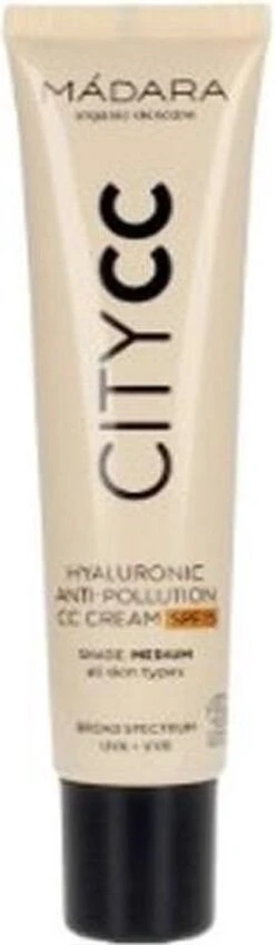 MÁDARA Anti-Pollution CC Cream SPF15 Medium Beige 40ml - Hyaluronzuur -UVA/UVB -Bekende Cosmetica Winkel 349x1200 4