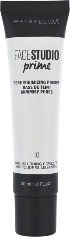 Maybelline Face Studio Prime - 10 Pore Minimizing Primer -Bekende Cosmetica Winkel 356x1200