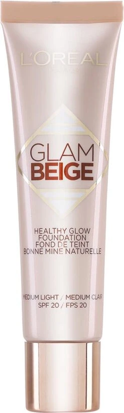 L'Oréal Glam Beige Healthy Glow Foundation - Medium Light -Bekende Cosmetica Winkel 361x1200 11