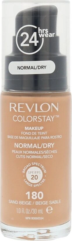 Revlon Colorstay Foundation With Pump Dry Skin - 180 Sand Beige -Bekende Cosmetica Winkel 362x1200 5