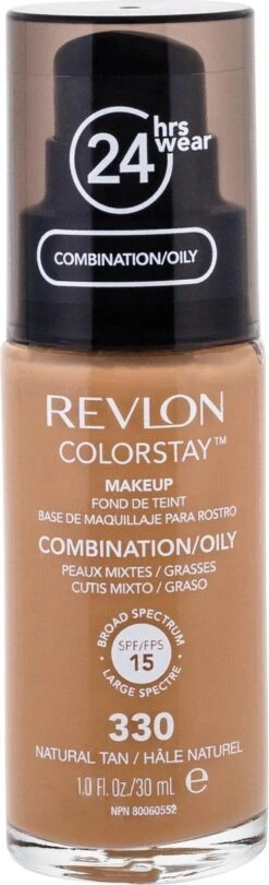 Revlon Colorstay Foundation With Pump - 330 Natural Tan (Oily Skin) -Bekende Cosmetica Winkel 366x1200 2