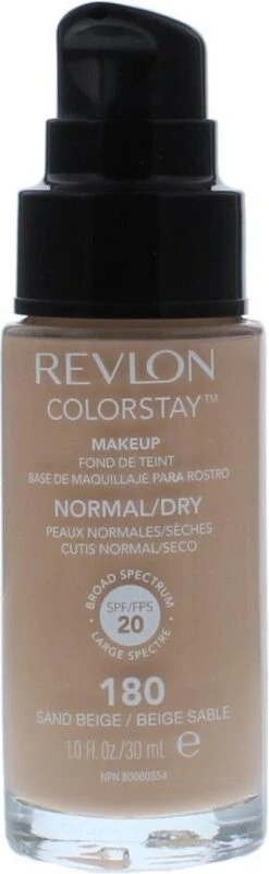 Revlon Colorstay Foundation With Pump Dry Skin - 180 Sand Beige -Bekende Cosmetica Winkel 370x1200 8