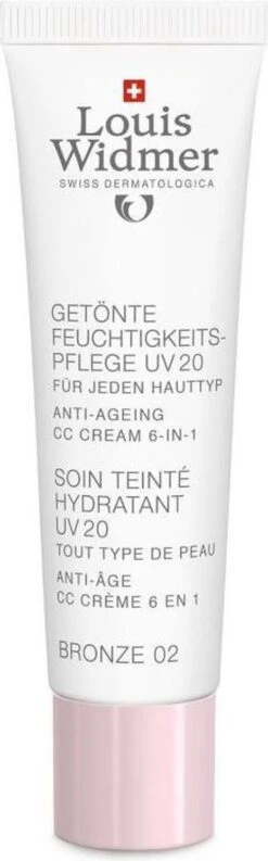 Louis Widmer CC-cream (getinte Dagverzorging UV20) Nr.2 Bronze Ongeparfumeerd -Bekende Cosmetica Winkel 374x1200