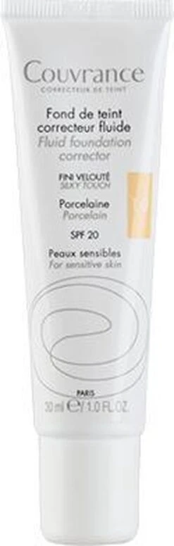 Avene Couvrance Fluid Foundation Corrector SPF20 30ml -Bekende Cosmetica Winkel 382x1200 1