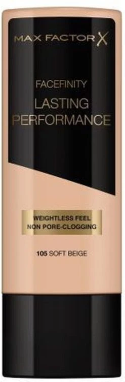 Max Factor Lasting Performance Foundation - 105 Soft Beige -Bekende Cosmetica Winkel 394x1200 2