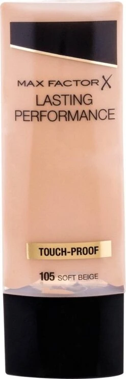 Max Factor Lasting Performance Foundation - 105 Soft Beige -Bekende Cosmetica Winkel 399x1200