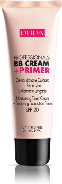 Pupa Milano Professionals BB Cream + Primer - 002 Sand -Bekende Cosmetica Winkel 403x1200 3