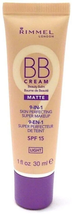 Rimmel London BB Cream 9-in-1 Matte Skin Perfecting Super Makeup - Light - BB Cream -Bekende Cosmetica Winkel 406x1200 2