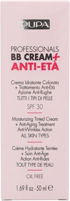 Pupa Milano Professionals BB Cream + Anti-Eta - 001 Nude -Bekende Cosmetica Winkel 423x1200 1