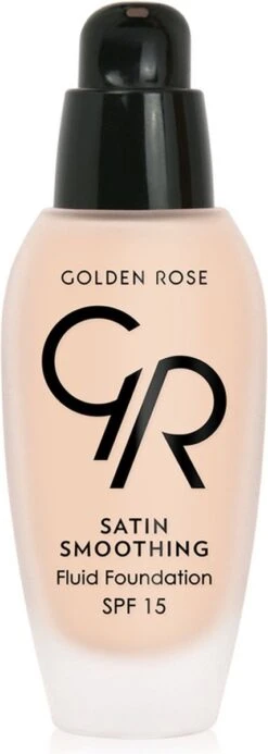 Golden Rose Satin Smoothing Fluid Foundation NO: 28 Vloeibare Foundation Met SPF15 En Vitamine E -Bekende Cosmetica Winkel 428x1200 1