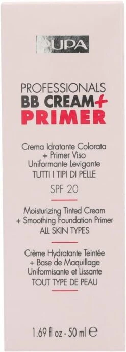 Pupa Milano Professionals BB Cream + Primer - 002 Sand -Bekende Cosmetica Winkel 432x1200 2