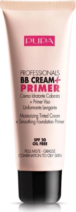 Pupa Milano BB Cream + Primer For Combination To Oily Skin - 001 Nude -Bekende Cosmetica Winkel 432x1200