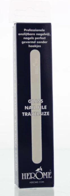 Herome Glazen Nagelvijl Glasvijl Reisformaat - Glass Nail File Travelsize - Voorkomt Splijten En Haakjes -Bekende Cosmetica Winkel 433x1200