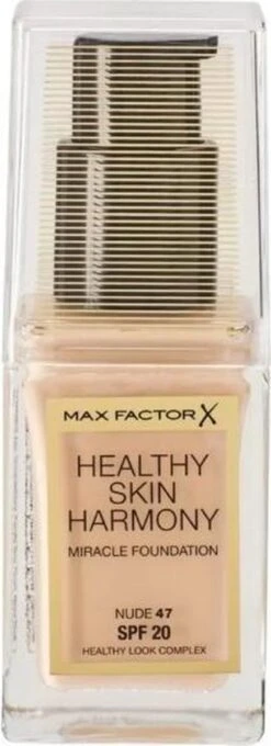 Max Factor Healthy Skin Harmony Foundation - 47 Nude -Bekende Cosmetica Winkel 436x1200 7