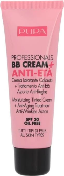 PUPA Milano Pupa Professionals BB Creme Anti-Eta SPF30 002 Sand -Bekende Cosmetica Winkel 437x1200 5