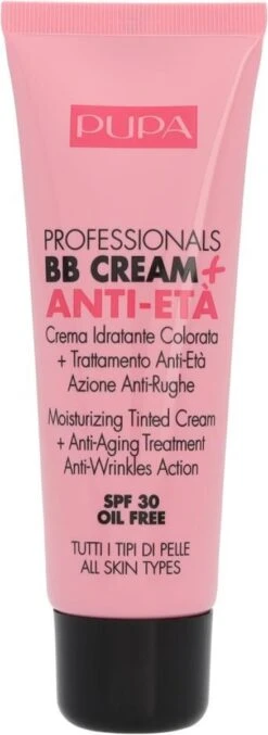 Pupa Milano Professionals BB Cream + Anti-Eta - 001 Nude -Bekende Cosmetica Winkel 438x1200 3