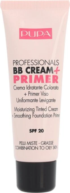 Pupa Milano BB Cream + Primer For Combination To Oily Skin - 001 Nude -Bekende Cosmetica Winkel 439x1200 5