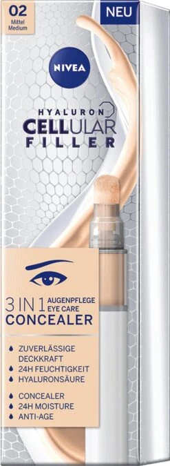 NIVEA Cellular Filler 3 In 1 Oogconcealermake-up 4 Ml -Bekende Cosmetica Winkel 439x1200 6