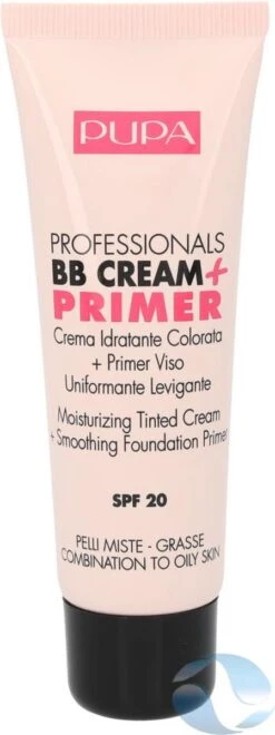 Pupa BB Cream + Primer For Combination To Oily Skin - 002 Sand -Bekende Cosmetica Winkel 449x1200 1