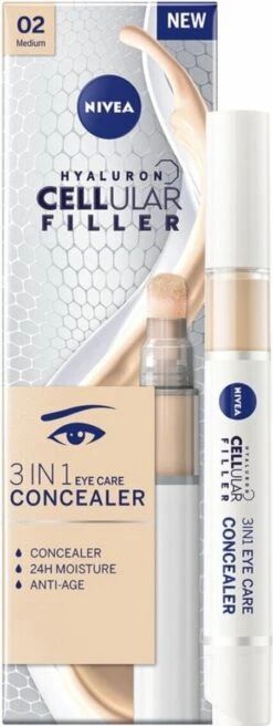 NIVEA Cellular Filler 3 In 1 Oogconcealermake-up 4 Ml -Bekende Cosmetica Winkel 452x1200 7